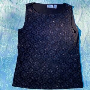 Chico'sTravelers By Chico's Sparkle Tank Top Blouse
